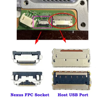 1шт 10Pin Хост Nexus Power/Eject Ribbon FPC Разъем USB Интерфейсный Порт для Xbox Серии X