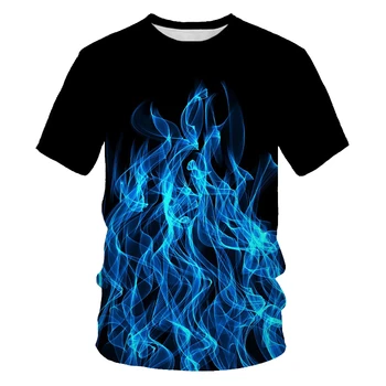 2023 Новый мужской модный топ с индивидуальным принтом, крутая футболка с 3D-принтом