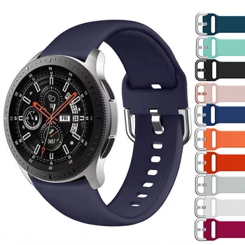 22 мм 20 мм Силиконовый Ремешок для Samsung Watch 4/5/6 40 мм 44 мм/Huawei Watch 3/GT3/2e 46 мм Браслет для Amazfit GTR 47 мм