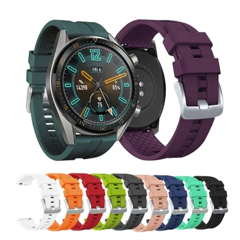 22 мм Силиконовые Ремешки Для samsung Galaxy watch 3 45 мм 46 мм Gear S3 Ремешок для Huawei watch GT 3 2 46 мм GT2 Pro Браслет