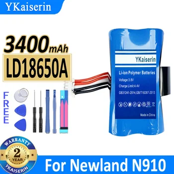 3400 мАч YKaiserin Аккумулятор LD18650A LD18650D Для Newland N910 NL18650D Аккумулятор с 5-проводным Разъемом и Зарядным устройством Для Мобильного Телефона Bateria