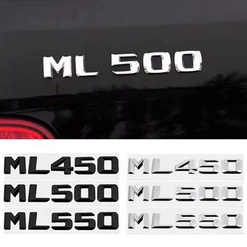 3D Наклейки На Задний Багажник Автомобиля Эмблема для Mercedes Benz ML450 ML500 ML550 Auto Tail Box Номер Буквы Значок Наклейка Аксессуары