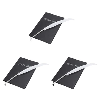 3X Модная тетрадь для косплея в стиле аниме Death Note New School Large Writing Journal 20,5 см X 14,5 см