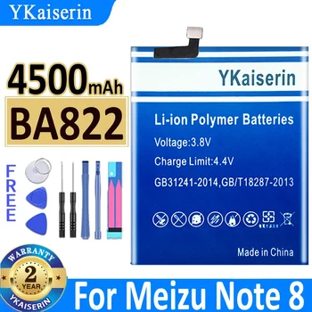 4500 мАч YKaiserin аккумулятор BA822 для смартфона Meizu Note8 Note 8 M822H M822Q Bateria