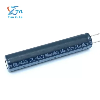 5 шт./лот 68 МКФ 400 В 68 МКФ алюминиевый электролитический конденсатор размер 10*55 20%