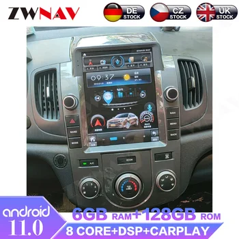 Android 11 128 ГБ DSP Carplay IPS Сенсорный экран для Kia Forte 2009-2012 Автомобильный GPS-навигатор Радио DVD-плеер Мультимедиа