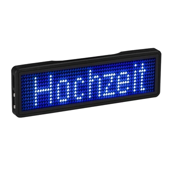 Bluetooth Светодиодный Именной Значок Перезаряжаемый Световой Знак DIY Программируемый Прокручивающийся Дисплей Доски Объявлений LED, Тип 5