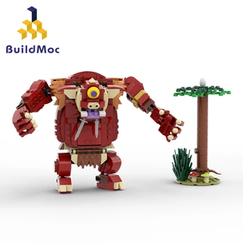 Buildmoc Zeldaing Ruins Фигурки гигантских монстров с эффектом дикого дыхания, игровой набор MOC, Строительные блоки, Игрушки для детей, Подарки для детей, Игрушки