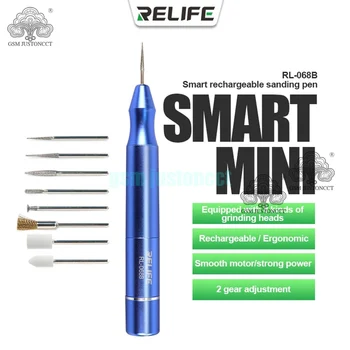 Relife RL-068B, умный регулируемый электрический шлифовальный станок, ручка для резки и гравировки, беспроводная мини-ручка для полировки материнской платы