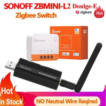 Sonoff ZBMINI-L2 Extreme Zigbee 3.0 НЕ Требуется Нейтральный Провод Интеллектуальный Коммутатор Zigbee Dongle-E Zigbee Gateway Bridge Hub Через eWeLink