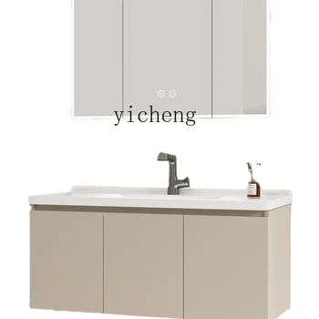XL Шкаф для ванной Комнаты Керамический Цельный Умывальник для умывания Лица Комбинированный Шкаф для ванной Комнаты Алюминиевый