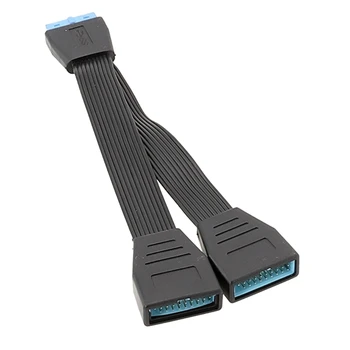 Y1UB 19Pin USB-Разъем USB3.0 от 1 до 2 Разветвителей Внутренний USB-Концентратор для Материнской платы компьютера