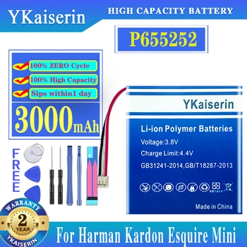 YKaiserin 3000 мАч Аккумулятор для Harman Kardon Esquire Mini Speaker Динамик Литий-Ионный Аккумулятор Замена P655252