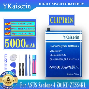 YKaiserin C11P1618 Аккумулятор Для ASUS ZenFone 4 ZenFone 5Q Lite Z01KD ZE554KL ZC600KL X017DA Z01KDA Z01KS X017D Аккумулятор + Инструменты