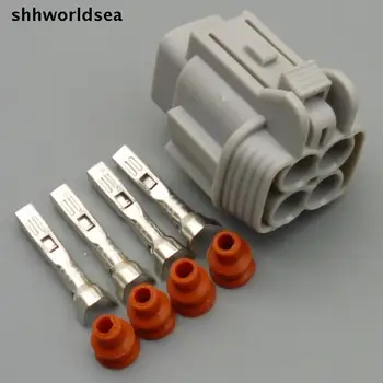 shhworldsea 5/30/100 комплектов 2,2 мм 4-ходовой разъем насоса омывателя Разъем датчика кислорода для nissan