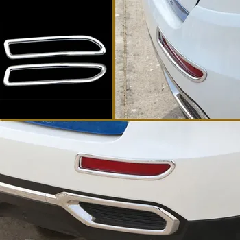 Автомобильная хромированная защитная накладка задних фонарей наклейка на крышку задних фонарей Подходит для Renault Koleos Samsung QM6 2016-2020