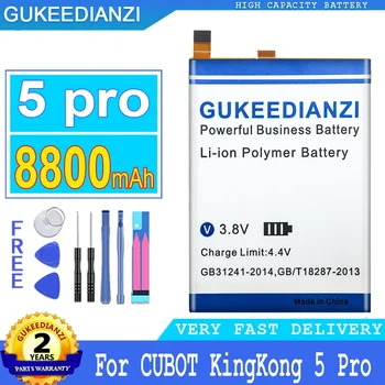 Аккумулятор GUKEEDIANZI для CUBOT King Kong 5 Pro, Kong5 Pro, аккумулятор большой мощности, 8800 мАч