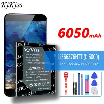 Аккумуляторная Батарея KiKiss емкостью 6050 мАч Li566376HTT (bl6000) для Мобильных Телефонов Blackview BL6000 Pro BL6000Pro с аккумуляторами Высокой емкости