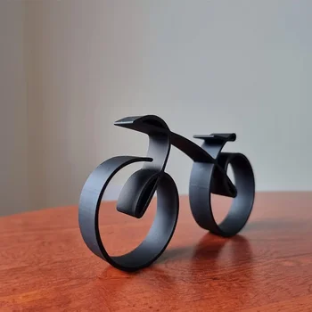 Акриловая Минималистичная Велосипедная Скульптура Велосипедный Орнамент Индивидуальные Предметы Для Украшения Стола Офисные Украшения GiftAcrylic Minimal