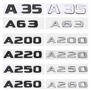 Буквы На Багажнике Автомобиля Логотип Эмблема Значок Наклейки Наклейка Для Mercedes Benz A Class A35 A45 A200 A220 A250 A260 4Matic W169 W176 W177