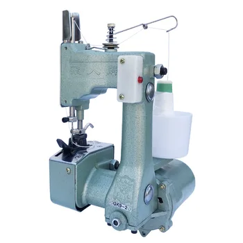 Бытовая портативная электрическая швейная машина 220 В Тканые пакеты для запечатывания рисовых мешков 130 Вт 12000 об / мин GK9-2