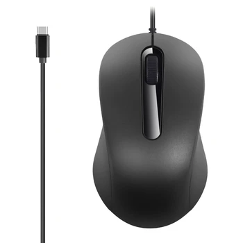 Высокочувствительная мышь Type C, мыши USB C, 3 кнопки 1000 точек на дюйм для ПК с Windows, ноутбуков и других устройств Type C.