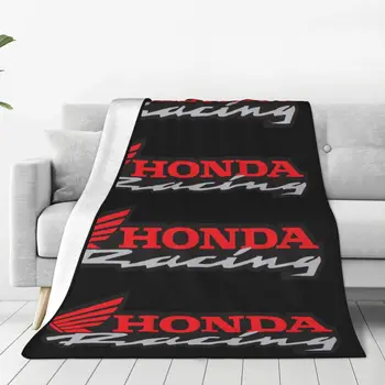 Гоночное одеяло Honda Флисовое для Мотогонок Теплые Пледы для Постельных принадлежностей Диван-кровать Коврик