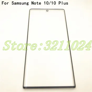Для Samsung Galaxy Note 10 /Note 10 Plus Сенсорный ЖК-экран Передняя внешняя стеклянная линза Крышка сенсорного экрана Стеклянная панель + клей OCA
