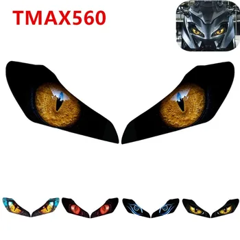Для YAMAHA TMAX560 2022 2023 Tmax560 Аксессуары Для мотоциклов Передний Обтекатель Защитная Наклейка Фары Защитная Наклейка Головного света