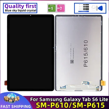 ЖК-Дисплей Для Samsung Galaxy Tab S6 Lite 10.4 SM P610 P615 P617 Оригинальный Дисплей Планшета С Сенсорным Экраном и Цифровым Преобразователем В Сборе Замена
