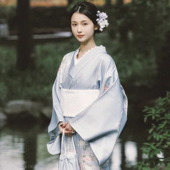 Женские кимоно 2023, японское кимоно, кардиган, рубашка для косплея, блузка, японская юката, женское летнее пляжное кимоно, одежда для фотосъемки