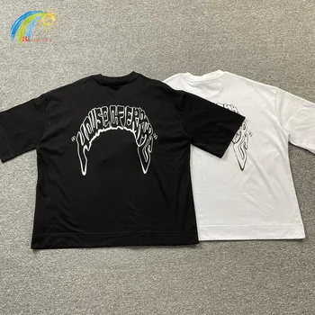 Классическая футболка с логотипом типографии Errors, мужская и женская футболка из высококачественного 100% хлопка, простая повседневная черно-белая футболка