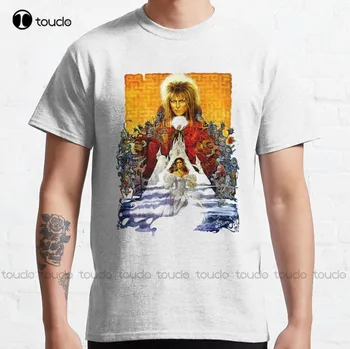 Классическая футболка с новым постером Labyrinth, хлопковая мужская футболка, футболки на заказ, футболка с цифровой печатью для подростков Aldult, унисекс