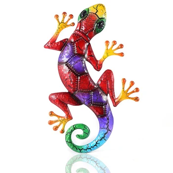 Красочный дизайн с трещинами, подвеска в виде геккона, износостойкость и коррозионная стойкость, орнамент в виде геккона для подчеркивания уникальной эстетики