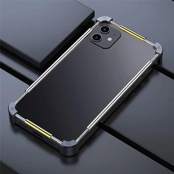 Металлический каркас, защитный чехол для телефона, устойчивый к падению, чехол для телефона, аксессуары для мобильных телефонов серии iPhone 12 Pro Max