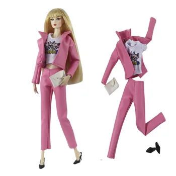 Модный крутой Комплект Одежды d для Девочки 30 см BJD Barbie Blyth 1/6 MH CD FR SD Kurhn Кукольная Одежда Фигурка Девочки Игрушки Аксессуары