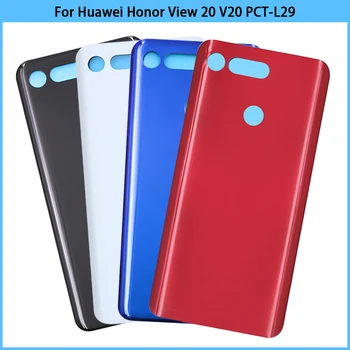 Новинка для Huawei honor view 20 V20 PCT-L29 Задняя Крышка батарейного Отсека Задняя Дверь 20 Корпус Замена Стеклянной панели Корпуса