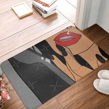 Опасная Женщина в стиле комиксов 40x60 см, ковер, полиэфирные коврики для пола, модные подарки для праздника в ванной комнате