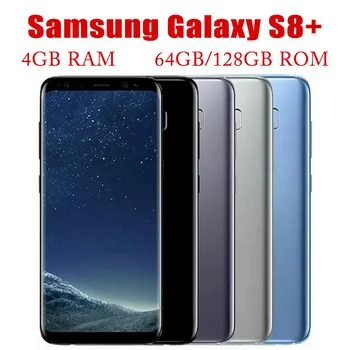 Оригинальный Samsung Galaxy S8 Plus Duos G955FD С двумя Sim-картами, 4 ГБ оперативной памяти, 64 ГБ Пзу, Глобальная Версия 6,2 