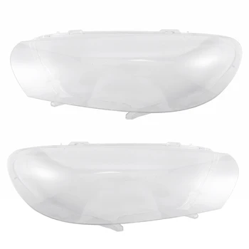 Пара (слева + справа) для Scirocco 2008-2014 Замена крышки объектива фары автомобиля Прозрачный абажур Gl Shell