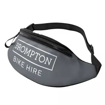 Персонализированная велосипедная поясная сумка Bromptons для женщин, мужская модная поясная сумка через плечо, дорожный телефон, мешочек для денег.