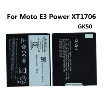 Подлинный GK50 3500 мАч Сменный Аккумулятор Для Телефона Motorola Moto-E3 XT1706 GK 50 E3 Power Перезаряжаемый Литий-ионный Аккумулятор Batteria