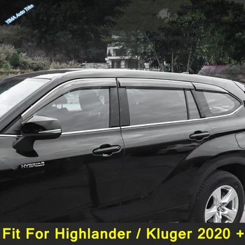 Подходит Для Highlander/Kluger 2020 - 2023 Боковое Стекло Автомобиля, Защита От Дождя, Дефлекторы, Отделка Тента, Специальная Солнцезащитная Крышка, Аксессуары