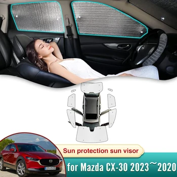 Полный Автомобильный Солнцезащитный Козырек Mazda CX-30 2023 CX30 2021 CX 30 2020 Солнцезащитный Козырек Лобовое Стекло Боковое Стекло Защита От Уединения