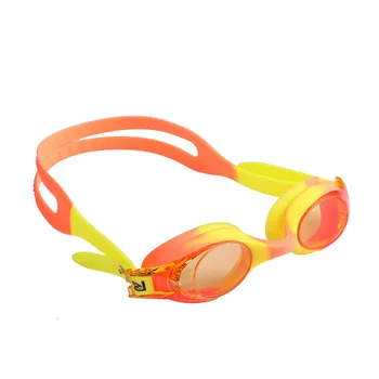 Регулируемые Детские Водонепроницаемые Силиконовые очки для бассейна с защитой от запотевания и ультрафиолета, очки для плавания, очки с коробкой
