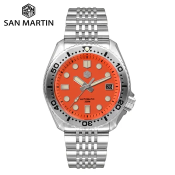 Роскошные мужские часы San Martin Design для дайвинга 42,5 мм Abalone Sport Япония NH35 Автоматические Механические часы Sapphire 20Bar SN0046