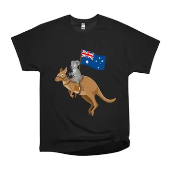 Северо-Западный Кенгуру Коала Австралийский Флаг Националистическая Футболка Унисекс с длинными рукавами