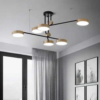 Современный дизайн геометрическая люстра Диодная светодиодная люстра гостиная Столовая Домашний декор дизайнерское освещение люстры
