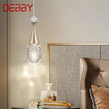 Современный подвесной светильник TEMAR Креативная Хрустальная Люстра Светодиодные светильники для спальни столовой