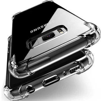 Толстый Противоударный Силиконовый Чехол Для телефона Samsung Galaxy S20 S21 S22 Ultra FE S10 S9 S8 Plus S7 Edge Note 20 10 9 8 Задняя Крышка